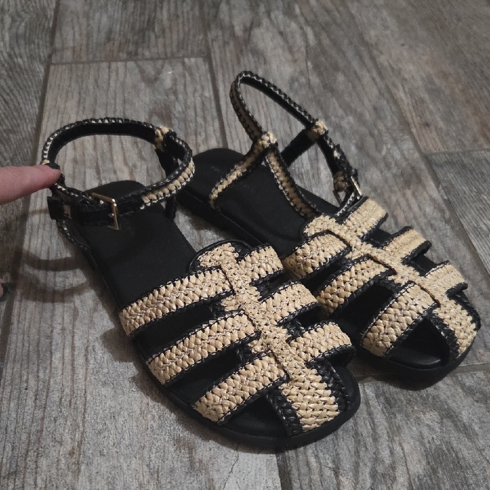 Black and Tan Women's Sandals